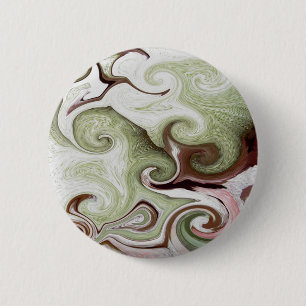 Bóton Redondo 5.08cm O mar limpa bolas brancas cor-de-rosa verdes de