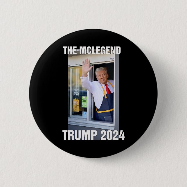 Bóton Redondo 5.08cm O Mclegend Trump  (Frente)