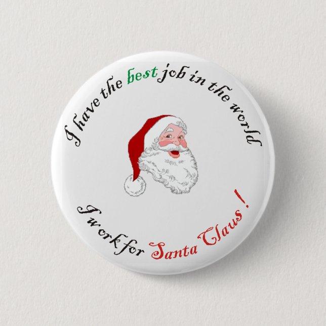 Bóton Redondo 5.08cm O melhor trabalho no mundo (Frente)