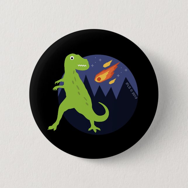 Bóton Redondo 5.08cm O meteorito que colou (Frente)