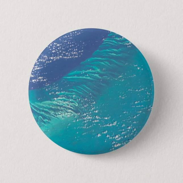 Bóton Redondo 5.08cm O Oceano Atlântico Ao Largo Da Costa Das Baamas (Frente)