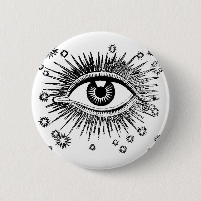 Bóton Redondo 5.08cm O olho místico vê tudo (Frente)