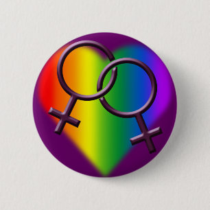Bóton Redondo 5.08cm O orgulho gay abotoa mesmos sexo botões do amor d