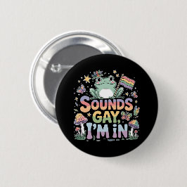 Bóton Redondo 5.08cm O orgulho LGBT parece gay