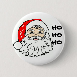 Bóton Redondo 5.08cm O papai noel enfrenta, HOHOHO