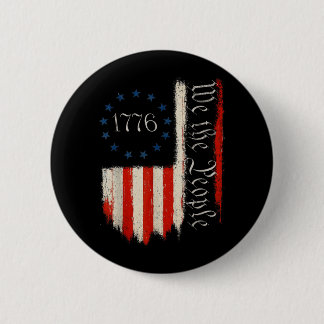 Bóton Redondo 5.08cm o Povo 1776 Dia da Independência Patriota American