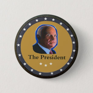 Bóton Redondo 5.08cm O presidente: John McCain