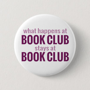 Bóton Redondo 5.08cm O que acontece em estadas do clube de leitura no