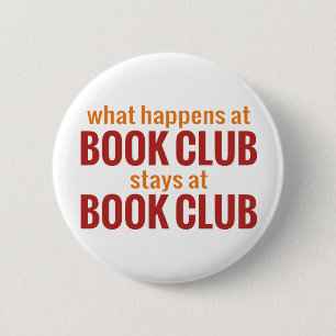 Bóton Redondo 5.08cm O que acontece em estadas do clube de leitura no