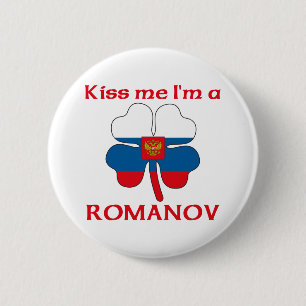 Bóton Redondo 5.08cm O russo personalizado beija-me que eu sou Romanov