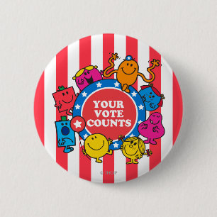 Bóton Redondo 5.08cm O Seu Número De Votos!