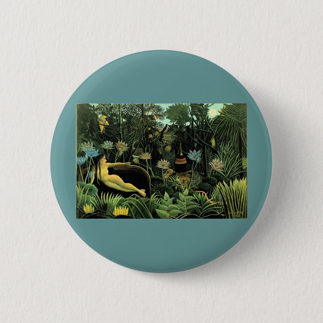 Bóton Redondo 5.08cm O Sonho de Henri Rousseau (1910) (Frente)