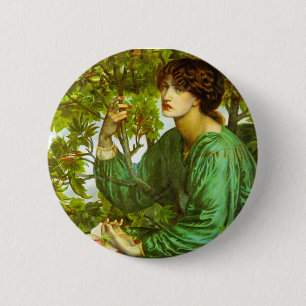 Bóton Redondo 5.08cm O Sonho do Dia de Dante Gabriel Rossetti