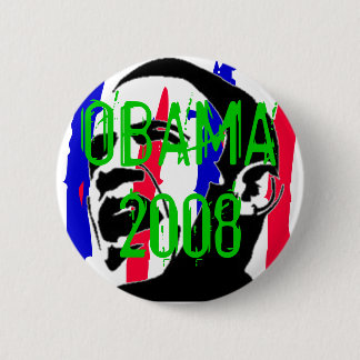 Bóton Redondo 5.08cm Obama 2008