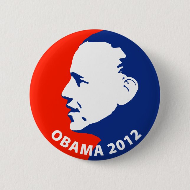 Bóton Redondo 5.08cm Obama 2012 (Frente)