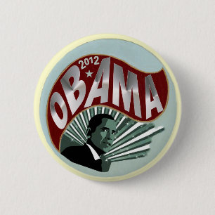 Bóton Redondo 5.08cm Obama 2012