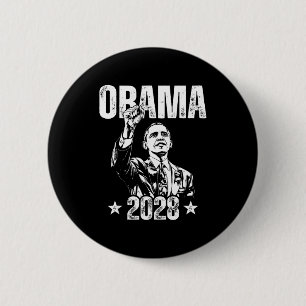Bóton Redondo 5.08cm Obama 2028 Vamos Consertar Isso Obama 48º Presiden