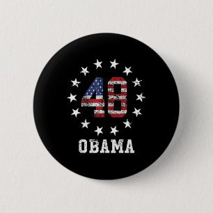 Bóton Redondo 5.08cm Obama 2028 Vota Obama Para A Eleição Do Presidente