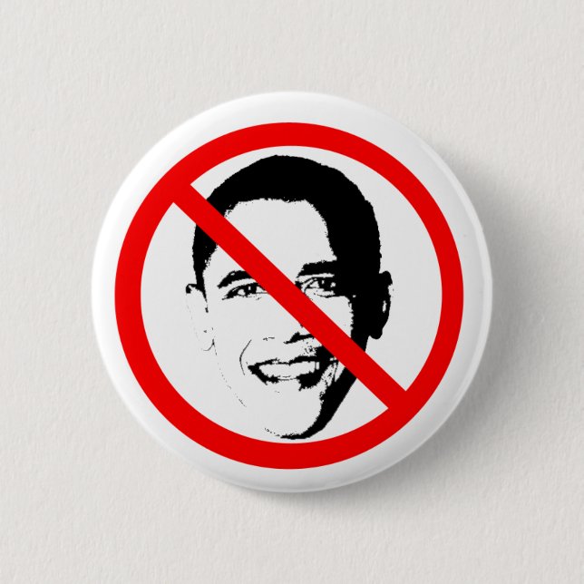 Bóton Redondo 5.08cm Obama Barack nenhum (Frente)