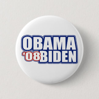 Bóton Redondo 5.08cm Obama Biden '08 botões
