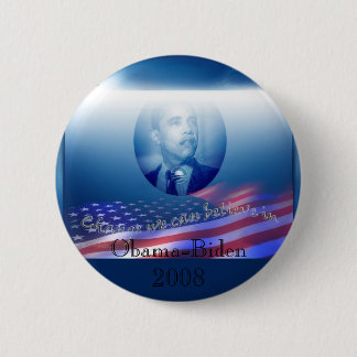 Bóton Redondo 5.08cm Obama-Biden 2008