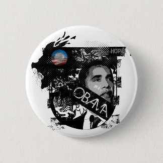 Bóton Redondo 5.08cm Obama: Botão da esperança por Ryan