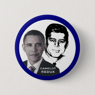 Bóton Redondo 5.08cm Obama e JFK