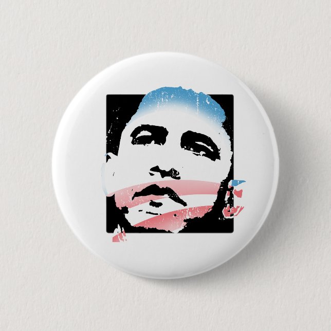 BÓTON REDONDO 5.08CM OBAMA: ESPERANÇA (Frente)