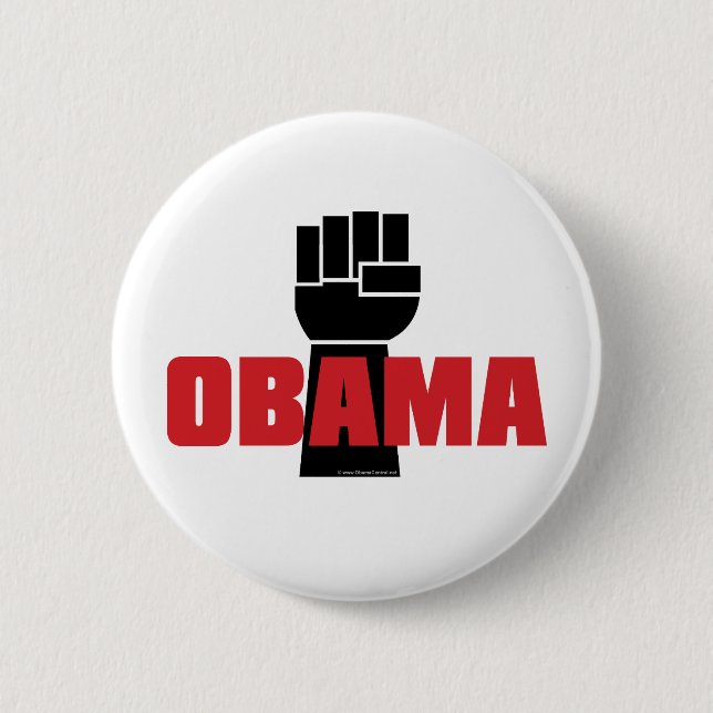 Bóton Redondo 5.08cm Obama Está Certo! (Frente)