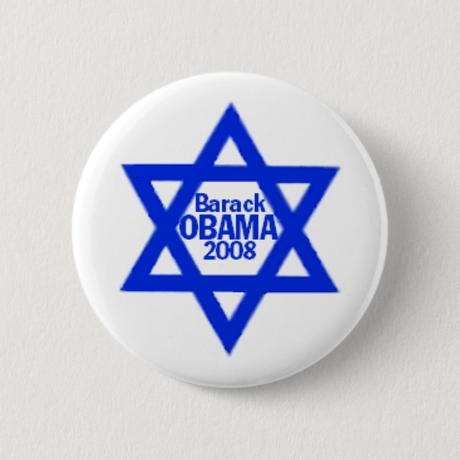 Bóton Redondo 5.08cm Obama JEWISH Button (Frente)