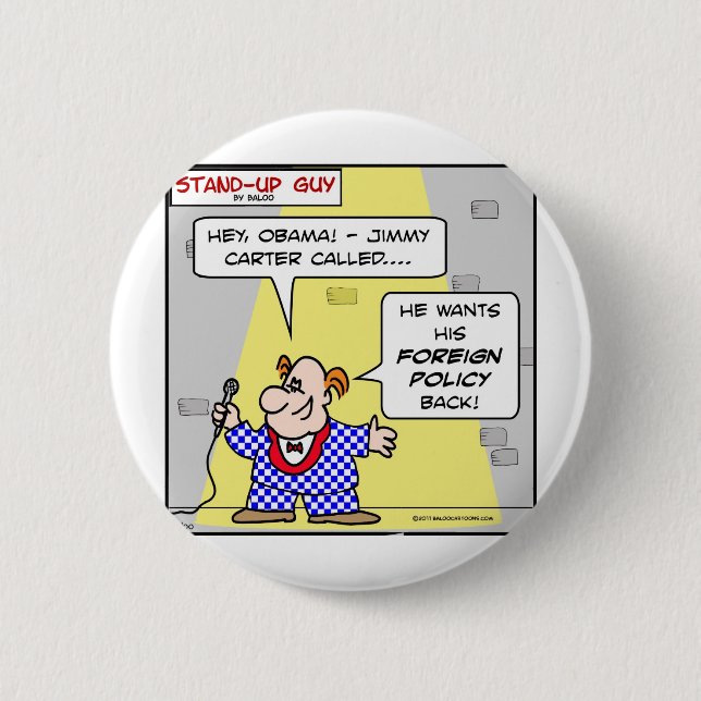Bóton Redondo 5.08cm obama Jimmy Carter chamou a parte traseira da (Frente)