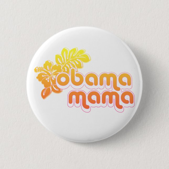 Bóton Redondo 5.08cm obama mama (Frente)