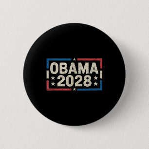 Bóton Redondo 5.08cm Obama Para O Presidente 2028 Obama 2028 Design