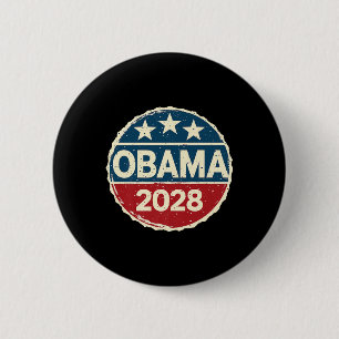 Bóton Redondo 5.08cm Obama Para O Presidente 2028 Obama 2028 Premium 0