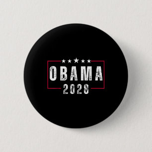 Bóton Redondo 5.08cm Obama Para O Presidente 2028 Obama 2028 Vamos Corr