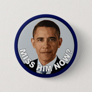 Bóton Redondo 5.08cm Obama: Senhorita Ele Agora?