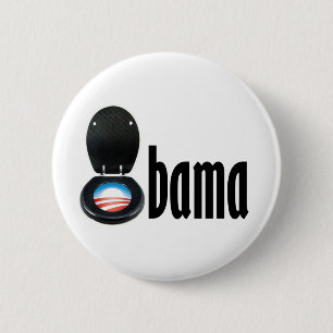 Bóton Redondo 5.08cm Obama (toalete)