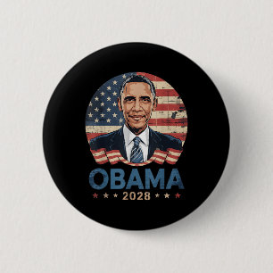 Bóton Redondo 5.08cm Obama Vintage Presidente 2028 Obama _17