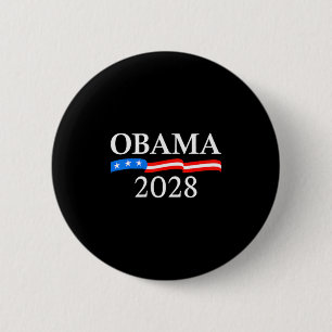 Bóton Redondo 5.08cm Obama Vintage Retro Patriótico 2028 Prote Política