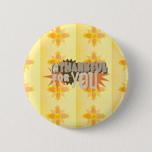 Bóton Redondo 5.08cm Obrigado por você (Frente)