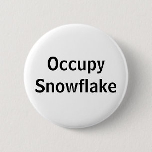 Bóton Redondo 5.08cm Occupy Snowflake