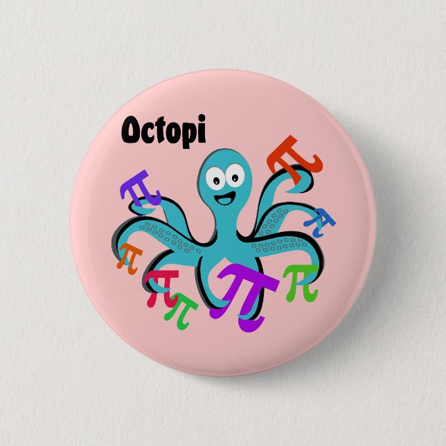 Bóton Redondo 5.08cm Octopi (Frente)