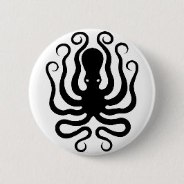 Bóton Redondo 5.08cm Octopus, alivio grego