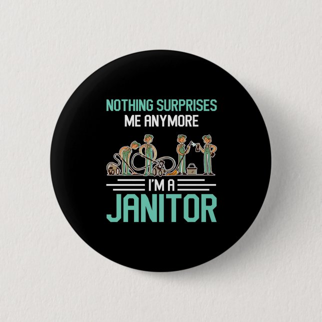 Bóton Redondo 5.08cm Oferta de Limpeza de Serviços de Janitors (Frente)