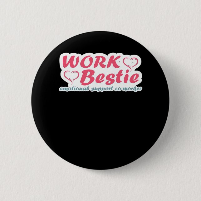 Bóton Redondo 5.08cm Ofertas de Bestie de Trabalho Citação de Ajuda Emo (Frente)