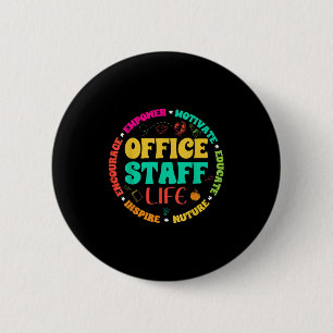 Bóton Redondo 5.08cm Office Funcionarios Life - Segurança na Escola de 