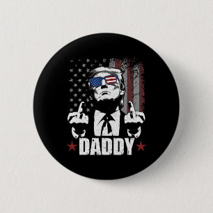 Bóton Redondo 5.08cm Oficial Trump Daddyofficial 2025 Trump Pai