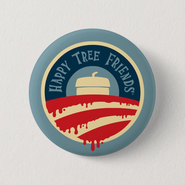 Bóton Redondo 5.08cm Oh-Botão de HTF! (Frente)