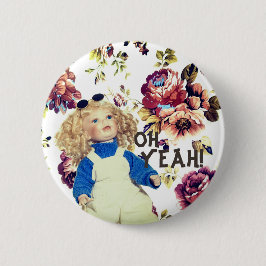 Bóton Redondo 5.08cm Oh, botão yeah Funky