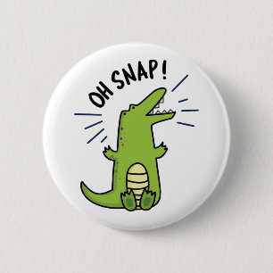 Bóton Redondo 5.08cm Oh Encaixe o Botão Crocodilo de Encaixe
